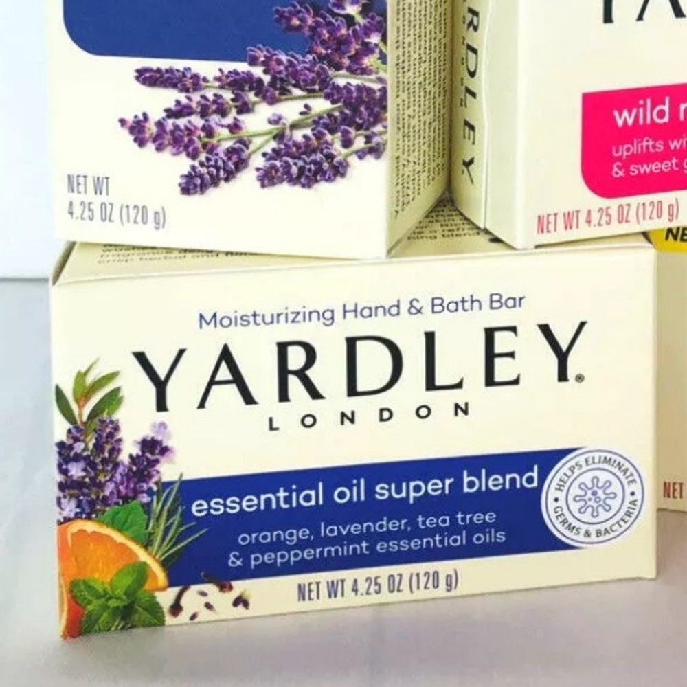 3 Bars of yardley of London Essential Oils Soap Super Blend Sensitive Skin Aroma - Picture 3 of 10